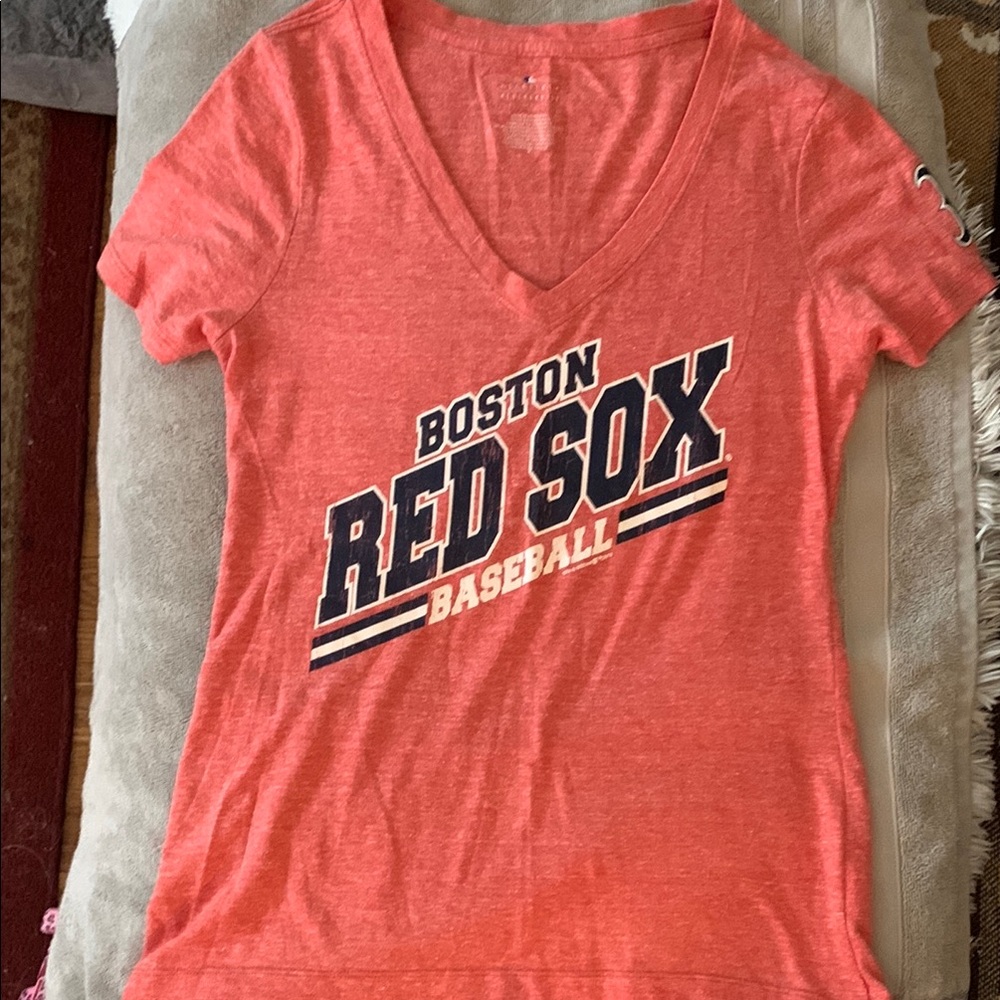 5th & Ocean Red Baseball Tee